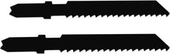 Disston - 2-3/4" Long, 14 Teeth per Inch, Carbon Steel Jig Saw Blade - Toothed Edge, 0.067" Thick, U-Shank, Raker Tooth Set - Strong Tooling