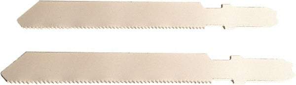 Disston - 3" Long, 24 Teeth per Inch, Bi-Metal Jig Saw Blade - Toothed Edge, 0.06" Thick, U-Shank, Raker Tooth Set - Strong Tooling