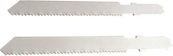 Disston - 3" Long, 18 Teeth per Inch, Bi-Metal Jig Saw Blade - Toothed Edge, 0.06" Thick, U-Shank, Raker Tooth Set - Strong Tooling