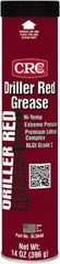 CRC - 14 oz Cartridge Lithium Extreme Pressure Grease - Red, Extreme Pressure & High Temperature, 400°F Max Temp, NLGIG 2, - Strong Tooling