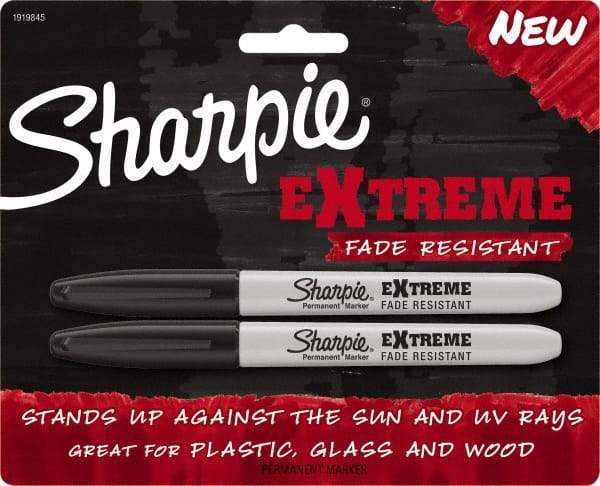 Sharpie - Black Permanent Marker - Fine Felt Tip, AP Nontoxic Ink - Strong Tooling