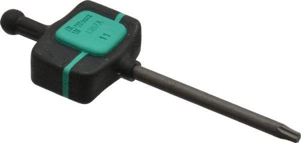 Wera - T8 Torx Key - Flag-Style, Alloy Steel, 1-37/64" Length Under Head, 62mm OAL - Strong Tooling