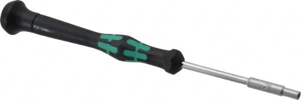 Wera - 3/32" Solid Shaft Precision Nutdriver - Ergonomic Handle, 6-1/4" OAL - Strong Tooling