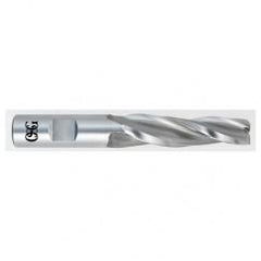 3/8 x 1/2 x 2-1/4 x 4-1/4 3 Fl HSS-CO Tapered Center Cutting End Mill -  Bright - Strong Tooling