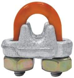 CM - 3/8" Wire Rope U-Bolt Clip - 7/16-14, 1" Between Centers, Galvanized - Strong Tooling