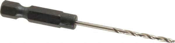 Cle-Line - 5/64" High Speed Steel, 118° Point, Hex Shank Maintenance Drill Bit - Strong Tooling