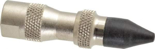 Coilhose Pneumatics - 125 Max psi Rubber Push Button Blow Gun - 1/4 NPT, 3" Tube Length, Nickel Plated Brass - Strong Tooling