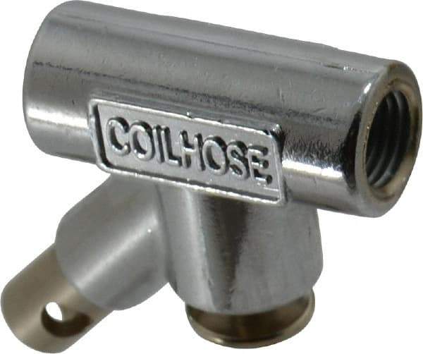 Coilhose Pneumatics - 150 Max psi Standard Safety Inline Blow Gun - 1/4 NPT, 3/4" Tube Length, Chrome Plated Zinc - Strong Tooling