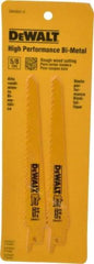 DeWALT - 6" Long, Bi-Metal Reciprocating Saw Blade - Tapered Profile, 5 to 8 TPI, Toothed Edge, Universal Shank - Strong Tooling