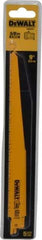 DeWALT - 9" Long, Bi-Metal Reciprocating Saw Blade - Tapered Profile, 5 to 8 TPI, Toothed Edge, Universal Shank - Strong Tooling