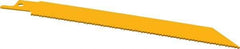 DeWALT - 6" Long, Bi-Metal Reciprocating Saw Blade - Straight Profile, 14 TPI, Toothed Edge, Universal Shank - Strong Tooling