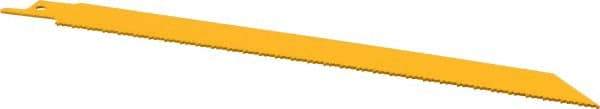 DeWALT - 8" Long, Bi-Metal Reciprocating Saw Blade - Straight Profile, 14 TPI, Toothed Edge, Universal Shank - Strong Tooling