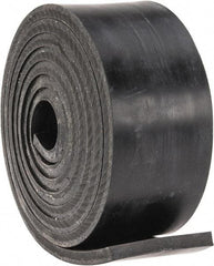 Made in USA - 1/4" Thick x 2" Wide x 60" Long, Plain Backed Buna-N Rubber Strip - Stock Length, 60 Shore A Durometer, 2,500 psi Tensile Strength, -20 to 170°F, Black - Strong Tooling