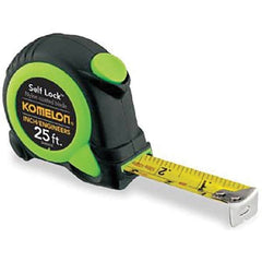 Komelon - 25' x 1" Yellow Blade Tape Measure - Strong Tooling