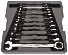 GearWrench - 12 Piece, 8mm to 19mm, Combination Wrench Set - Metric Measurement Standard, Chrome Finish, Comes in Tray - Strong Tooling