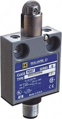 Square D - SPDT, NC/NO, Multiple VDC Levels, 4 Pin AC Micro Connector Terminal, Parallel Roller Plunger Actuator, General Purpose Limit Switch - 1, 2, 4, 6, 6P NEMA Rating, IP67 IPR Rating, 80 Ounce Operating Force - Strong Tooling