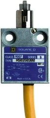 Square D - SPDT, NC/NO, 240 VAC, 4 Pin M12 Male Terminal, Roller Plunger Actuator, General Purpose Limit Switch - 1, 2, 4, 6, 6P NEMA Rating, IP67 IPR Rating, 80 Ounce Operating Force - Strong Tooling