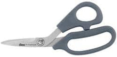 Clauss - 2" LOC, 7" OAL Titanium Shears - Ambidextrous, Offset Handle, For General Purpose Use - Strong Tooling