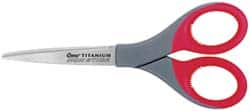 Clauss - 3-1/8" LOC, 7" OAL Titanium Shears - Right Hand, Straight Handle, For General Purpose Use - Strong Tooling