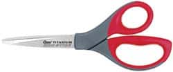 Clauss - 3-1/2" LOC, 8" OAL Titanium Shears - Right Hand, Straight Handle, For General Purpose Use - Strong Tooling