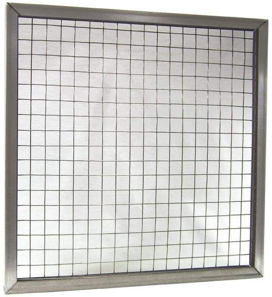 Made in USA - Galvanized Steel Wire Air Filter Frame - 24" Noml Height x 2" Noml Depth x 24" Noml Width, For Use with Filter Pads - Strong Tooling