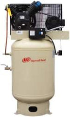 Ingersoll-Rand - 10 hp, 120 Gal Stationary Electric Vertical Air Compressor - Three Phase, 175 Max psi, 35 CFM, 230 Volt - Strong Tooling