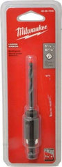 Milwaukee Tool - 1-1/4 to 6" Tool Diam Compatibility, Straight Shank, Steel Integral Pilot Drill, Hole Cutting Tool Arbor - 3/8" Min Chuck, Threaded Shank Attachment, For Hole Saws - Strong Tooling