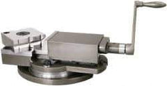 Gibraltar - 4" Jaw Width, 4" Jaw Opening Capacity, Horizontal Swivel Machine Vise - Manual Operation, 2,700 Lb Capacity, 1 Station, 13-1/2" Long x 4-1/2" High x 1-1/2" Deep, 1-1/2" Jaw Height, Cast Iron - Strong Tooling