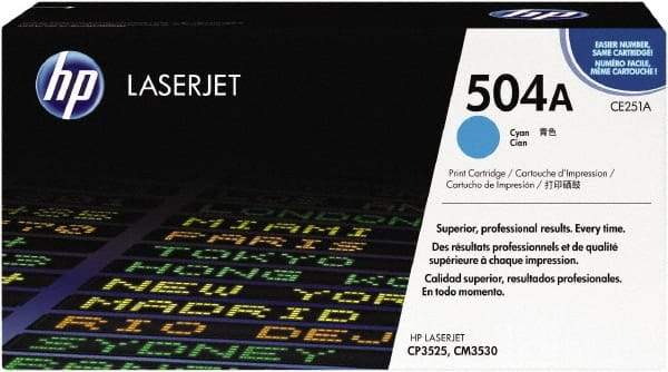 Hewlett-Packard - Cyan Toner Cartridge - Use with HP Color LaserJet CM3530 MFP, CP3525 - Strong Tooling