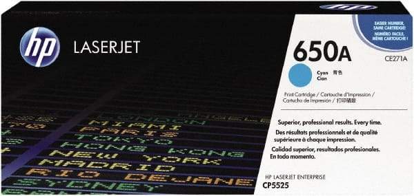 Hewlett-Packard - Cyan Toner Cartridge - Use with HP Color LaserJet Enterprise CP5525, M750 - Strong Tooling