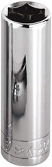 SK - 5/32", 1/4" Drive, Deep Hand Socket - 6 Points, Steel, Chrome Finish - Strong Tooling