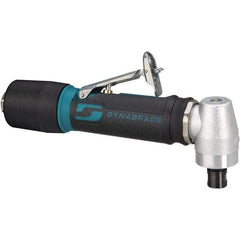 Dynabrade - 1/4" Collet, Angle Handle, Air Angle Die Grinder - 20,000 RPM, Rear Exhaust, 23 CFM, 0.4 hp, 90 psi, 1/4 NPT Inlet - Strong Tooling