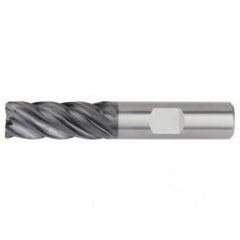 1/2x1/2x1-1/4x3 .030R 5FL Carbide End Mill-Round Shank-AlTiN - Strong Tooling
