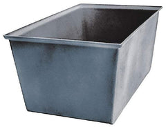 Bayhead Products - Gray Polyethylene Tote Container - Nesting, 23" Long x 15" Wide x 12" High - Strong Tooling