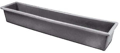 Bayhead Products - Gray Polyethylene Tote Container - Nesting, 54-1/2" Long x 11-1/2" Wide x 8" High - Strong Tooling