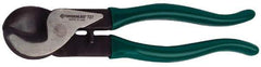 Greenlee - 9-1/4" OAL, 1 AWG Capacity, Cable Cutter - Plastic Coated Handle - Strong Tooling