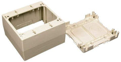 Wiremold - 4-3/4 Inch Long x 4-7/8 Inch Wide x 1-3/4 Inch High, Rectangular Raceway Box - Ivory, For Use with Wiremold 2300 Series Raceways - Strong Tooling