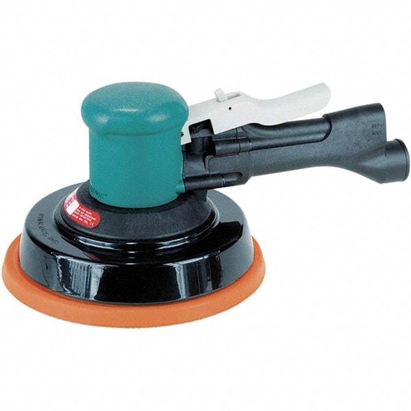 Dynabrade - 10,000 OPM, 23 CFM Air Consumption, Palm Air Orbital Sander - Round Pad, 1/4 NPT Inlet - Strong Tooling