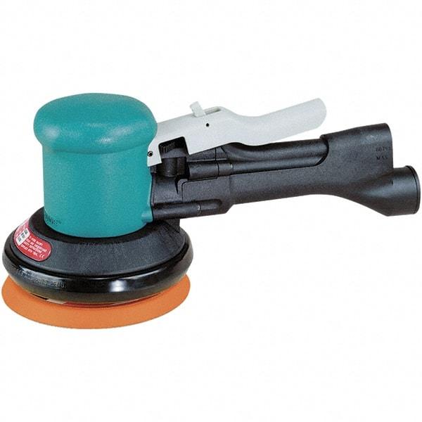 Dynabrade - 12,000 OPM, 23 CFM Air Consumption, Palm Air Orbital Sander - Round Pad, 1/4 NPT Inlet - Strong Tooling