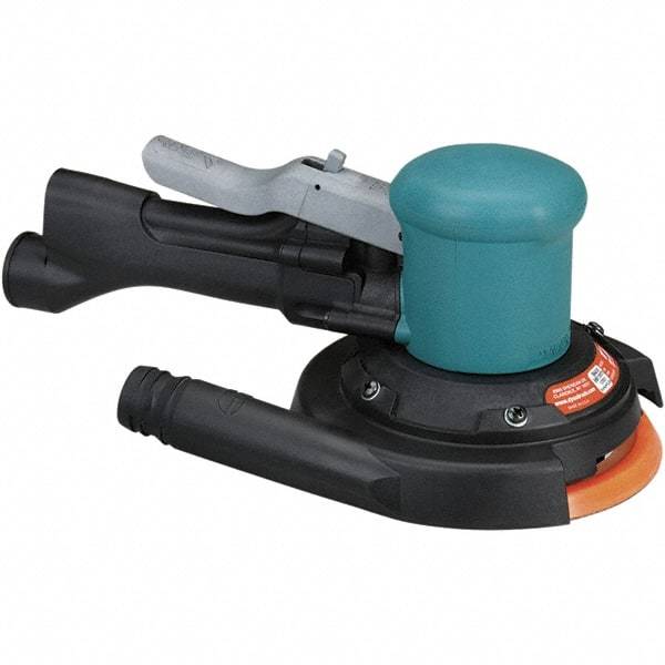 Dynabrade - 12,000 OPM, 23 CFM Air Consumption, Palm Air Orbital Sander - Round Pad, 1/4 NPT Inlet - Strong Tooling