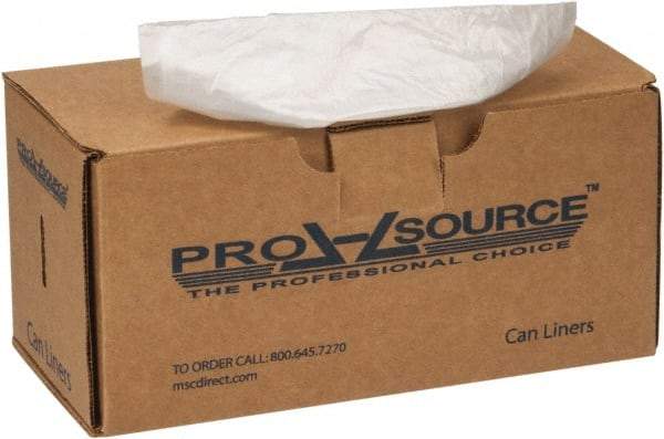 PRO-SOURCE - 90 Gal Capacity, 1.8 mil Thick, Heavy-Duty Trash Bags - Linear Low-Density Polyethylene (LLDPE), Flat Pack Dispenser, 38" Wide x 63" High, Clear - Strong Tooling