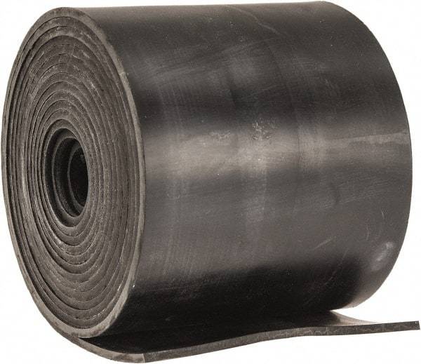 Made in USA - 1/16" Thick x 2" Wide x 60" Long, Plain Backed Neoprene Rubber Strip - Stock Length, 60 Shore A Durometer, 2,500 psi Tensile Strength, -40 to 225°F, Black - Strong Tooling