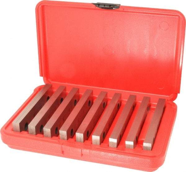 SPI - 18 Piece, 6 Inch Long Parallel Set - 1-3/4 Inch High, 1/4 to 1/4 Inch Thick, 52-58 RC Hardness, Sold as 9 Pair - Strong Tooling