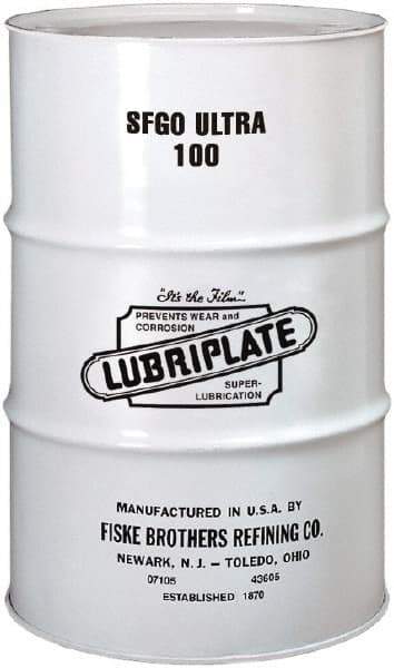 Lubriplate - 55 Gal Drum, ISO 100, SAE 40, Air Compressor Oil - 7°F to 385°, 556 Viscosity (SUS) at 100°F, 77 Viscosity (SUS) at 210°F - Strong Tooling