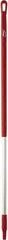 Vikan - 51 x 1-1/4" Aluminum Squeegee Handle - European Threaded Connection, Red - Strong Tooling