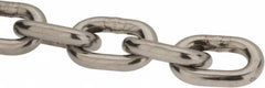 Value Collection - 9/32" Welded Stainless Steel Chain - 2,000 Lb Capacity, Grade 30, Cut to Length, Stainless Steel, Bright Finish - Strong Tooling