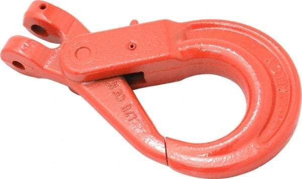 Pewag - 3/8 Inch Chain Diameter, Grade 80 Clevis Hook - 7,100 Lbs. Load Capacity, 15/32 Inch Inside Diameter, 15/32 Inch Pin Diameter, 1-31/32 Inch Hook Throat, 1-49/64 Inch Hook Width - Strong Tooling