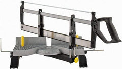 Stanley - 45°, 54°, 60°, 67.5°, 75°, 90° Miter Saw Miter Box & Saw - 14-1/2" Box Width x 27-3/4" Box Length - Strong Tooling