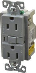 Cooper Wiring Devices - 1 Phase, 5-15R NEMA, 125 VAC, 15 Amp, Self Grounding, GFCI Receptacle - 2 Pole, Back and Side Wiring, Tamper Resistant, Specification Grade - Strong Tooling