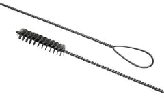 Schaefer Brush - 2" Diam, 4" Bristle Length, Boiler & Furnace Tempered Wire Brush - Wire Loop Handle, 42" OAL - Strong Tooling